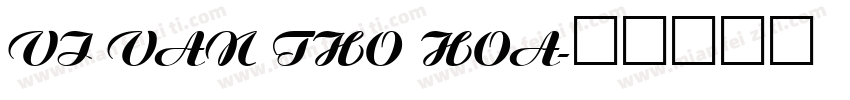 VI Van Tho Hoa字体转换